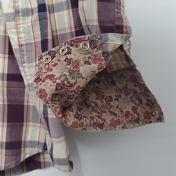 ROPER long sleeve western button-up shirt with pearl snap buttons 2XL Cowboy - Picture 3 of 6